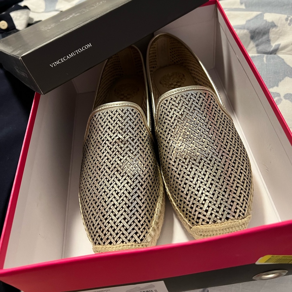 Vince Camuto Gold Espadrilles